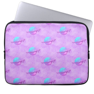 Lila Planet Laptopschutzhülle