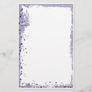 lila platsch briefpapier