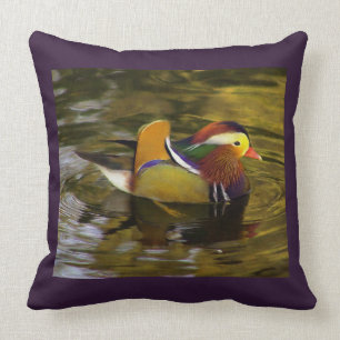 Lila Platz der Mandarin Duck Kissen