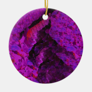 Lila Pleaser-Kreise Keramikornament