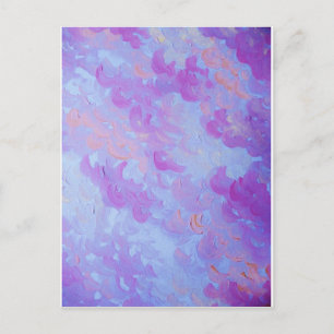 LILA PLUMES - Weiche Pastelwolken Postkarte