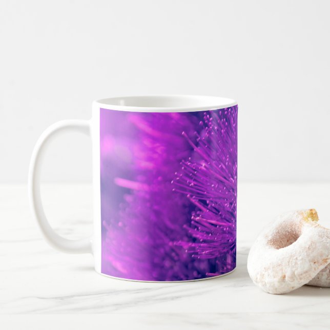 Lila Pohutukawa Tea Tasse (Mit Donut)