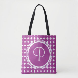 Lila Polka Dot Monogramm