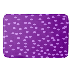 Lila Polka Dots Badematte