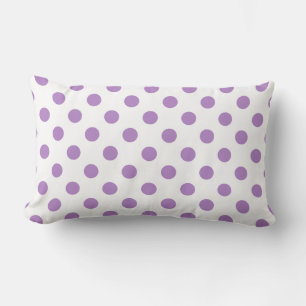Lila Polka Dots Circles Lendenkissen