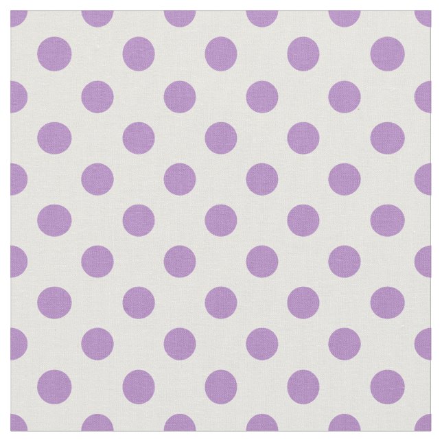 Lila Polka Dots Circles Stoff (Nahaufnahme)