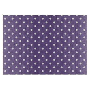Lila Polka Dots Cutting Board Schneidebrett