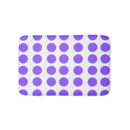 Lila Polka Dots Design Badematte