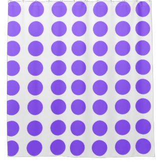 Lila Polka Dots Design Duschvorhang
