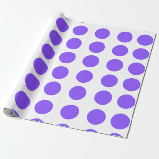 Lila Polka Dots Design Geschenkpapier