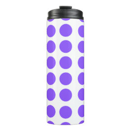 Lila Polka Dots Design Thermosbecher