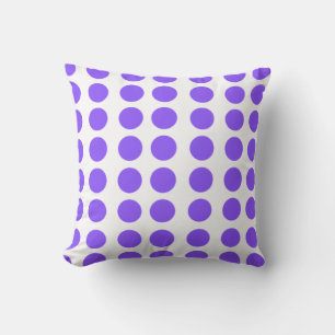 Lila Polka Dots Design Throw Kissen