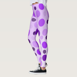 Lila Polka Dots, Ladys Leggings