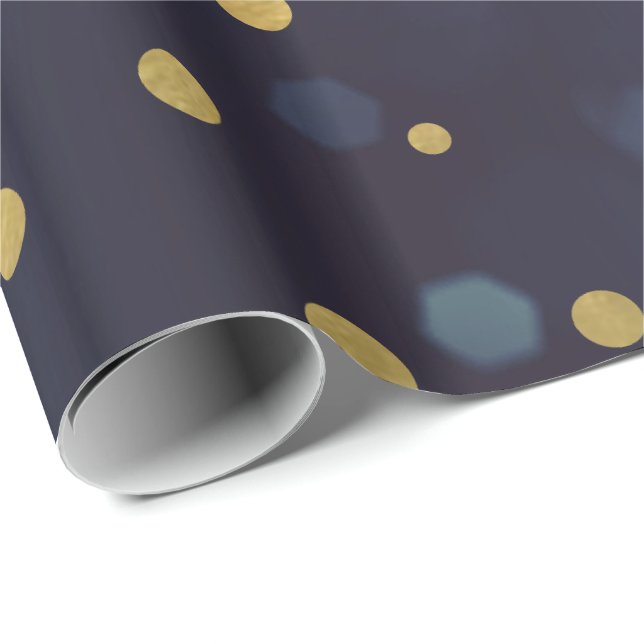 Lila Polka Dots Musterpapier Geschenkpapier (Rolleneckpunkt)