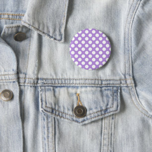 Lila Polka Dots, Polka Dot Pattern, Dots, Dotter Button