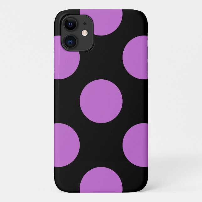 Lila Polka Dots, Polka Dot Pattern, Dots, Dotter Case-Mate iPhone Hülle (Rückseite)