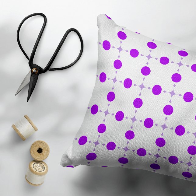 Lila Polka Dots, Polka Dot Pattern, Dots, Dotter Dekokissen (Von Creator hochgeladen)