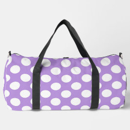 Lila Polka Dots, Polka Dot Pattern, Dots, Dotter Duffle Bag