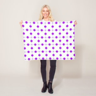 Lila Polka Dots, Polka Dot Pattern, Dots, Dotter Fleecedecke
