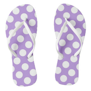 Lila Polka Dots, Polka Dot Pattern, Dots, Dotter Flip Flops