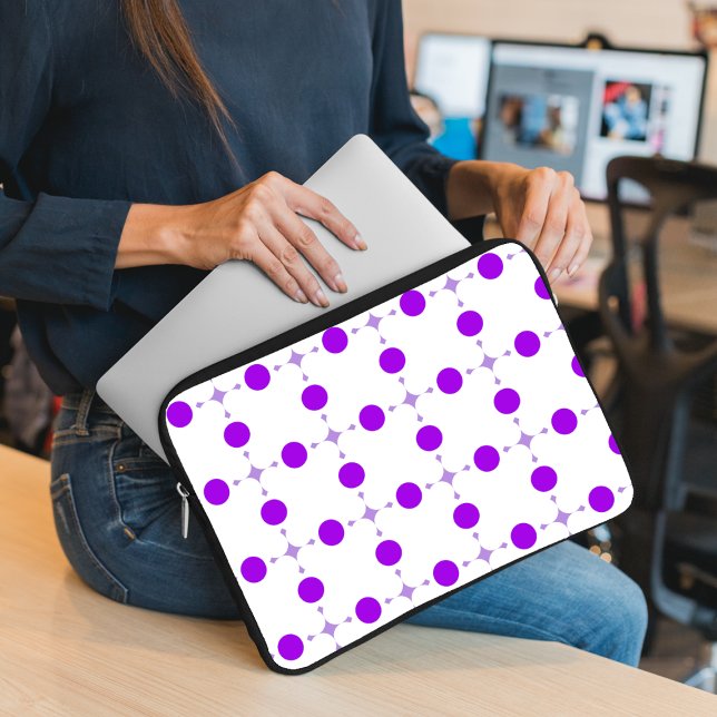 Lila Polka Dots, Polka Dot Pattern, Dots, Dotter Laptopschutzhülle (Von Creator hochgeladen)