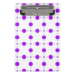 Lila Polka Dots, Polka Dot Pattern, Dots, Dotter Mini Klemmbrett