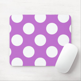 Lila Polka Dots, Polka Dot Pattern, Dots, Dotter Mousepad