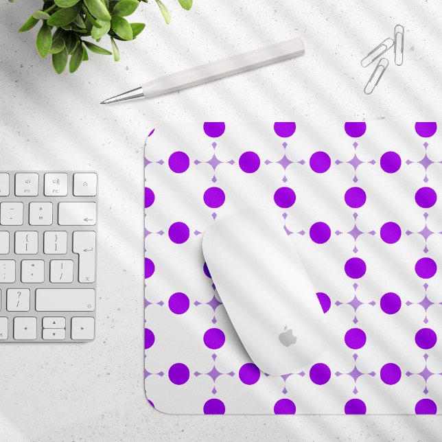 Lila Polka Dots, Polka Dot Pattern, Dots, Dotter Mousepad (Von Creator hochgeladen)
