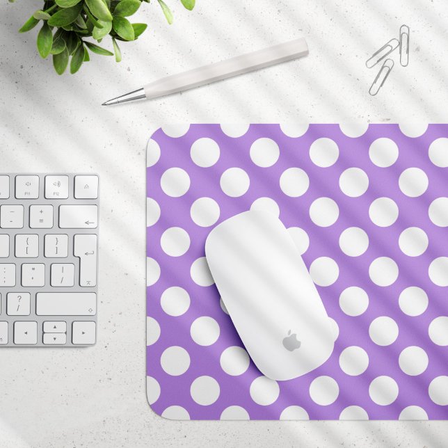 Lila Polka Dots, Polka Dot Pattern, Dots, Dotter Mousepad (Von Creator hochgeladen)