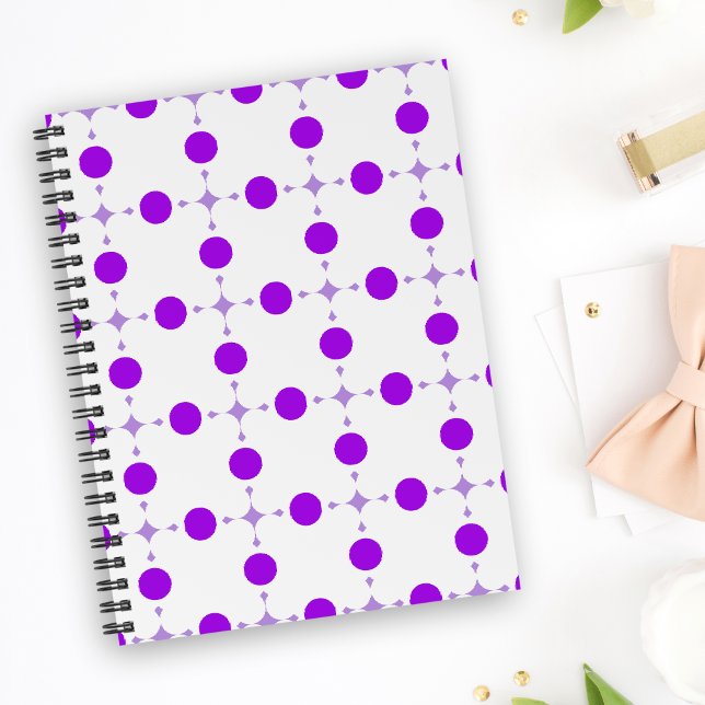 Lila Polka Dots, Polka Dot Pattern, Dots, Dotter Notizblock (Von Creator hochgeladen)