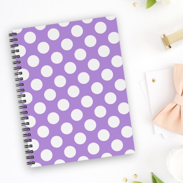 Lila Polka Dots, Polka Dot Pattern, Dots, Dotter Notizbuch (Von Creator hochgeladen)