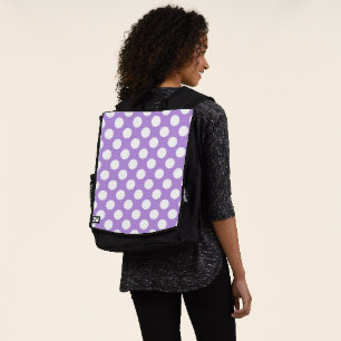 Lila Polka Dots, Polka Dot Pattern, Dots, Dotter Rucksack