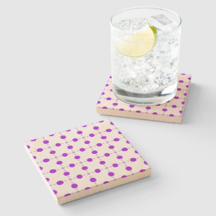 Lila Polka Dots, Polka Dot Pattern, Dots, Dotter Steinuntersetzer
