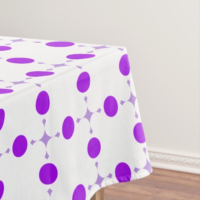 Lila Polka Dots, Polka Dot Pattern, Dots, Dotter Tischdecke (Beispiel)