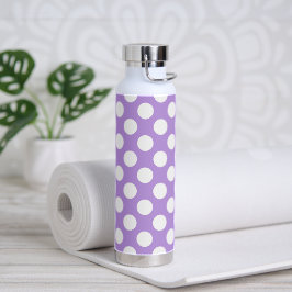 Lila Polka Dots, Polka Dot Pattern, Dots, Dotter Trinkflasche