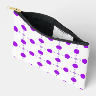 Lila Polka Dots, Polka Dot Pattern, Dots, Dotter Zubehörtasche