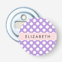 Lila Polka Dots, Polka Dot Pattern, Ihr Name