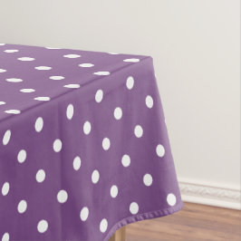 Lila Polka Dots Tischdecke