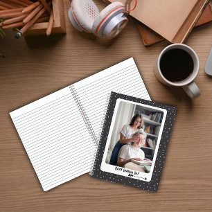 Lila Polka Grandma Foto Notebook Notizbuch