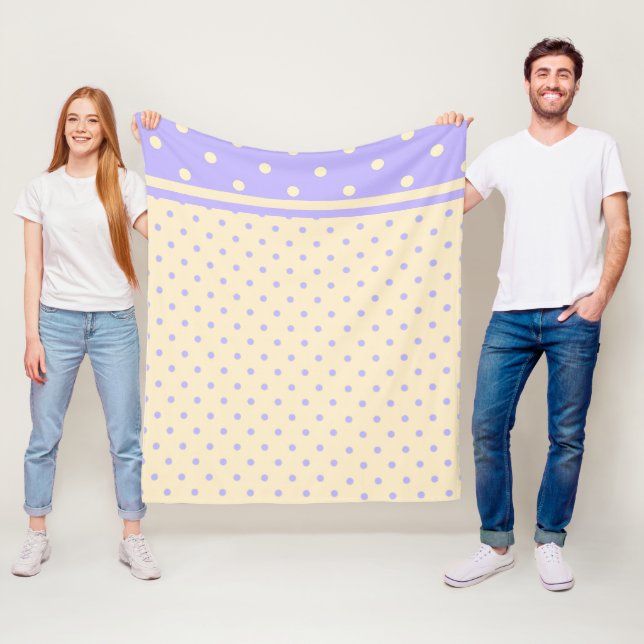 Lila Polka-Punkte und gelbe Fleece (Beispiel)