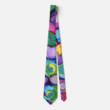 Lila Pop Doodle Neck Tie
