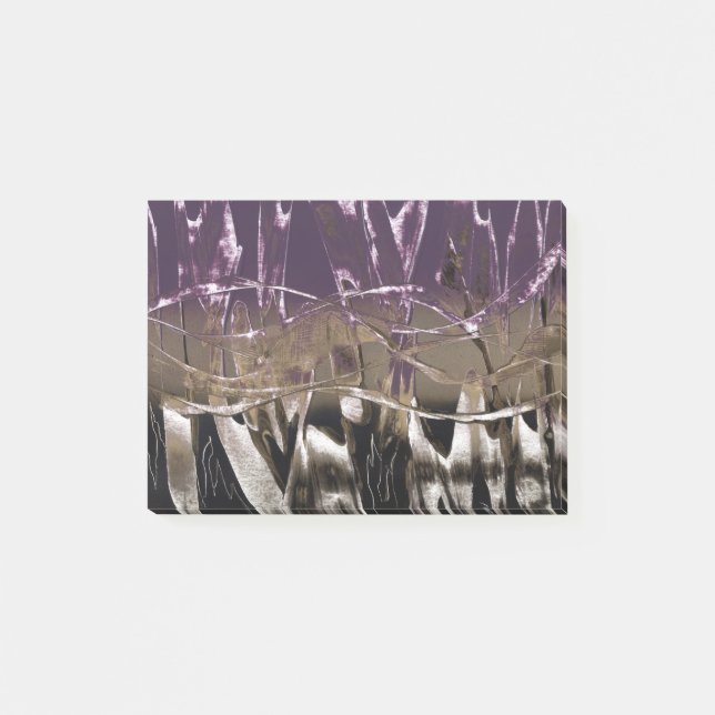 Lila Pop Royale Post-it Klebezettel (Vorderseite)