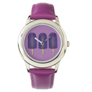Lila Popsicles Popsicles Feinschmecker Watch Armbanduhr