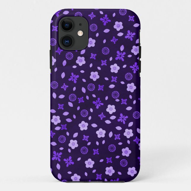 Lila Positionen Case-Mate iPhone Hülle (Rückseite)