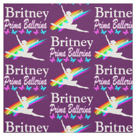 LILA PRIMA BALLERINA PERSONALISIERT FABRIC STOFF