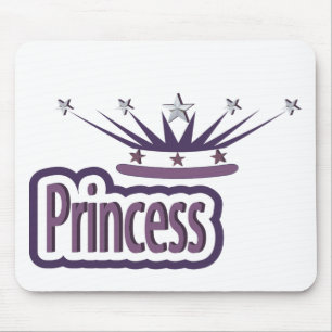 Lila Princess Crown Mousepad
