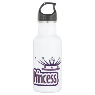 Lila Princess Crown Trinkflasche