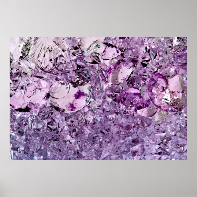 lila Prismenposter Poster (Vorne)