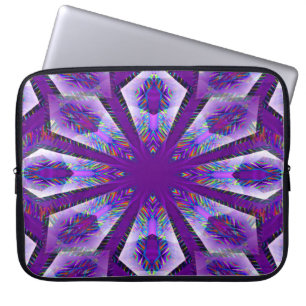 Lila Psychedelic Star.. Laptopschutzhülle