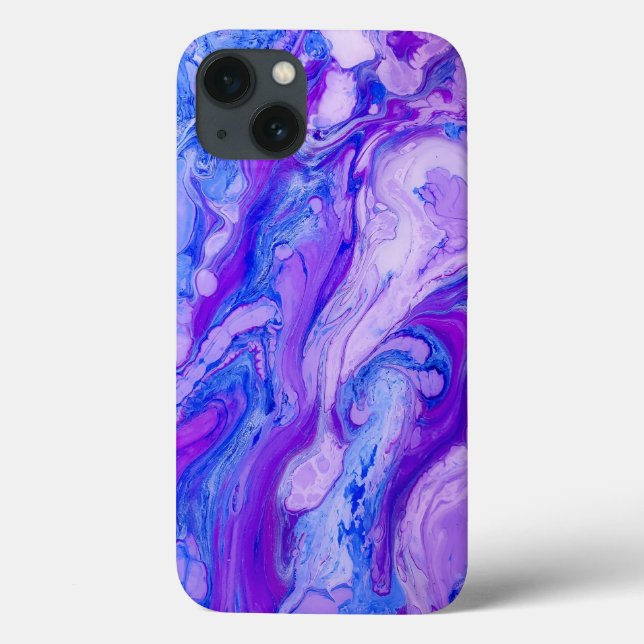 lila psychedelische Flüssigkeit Case-Mate iPhone Hülle (Rückseite)
